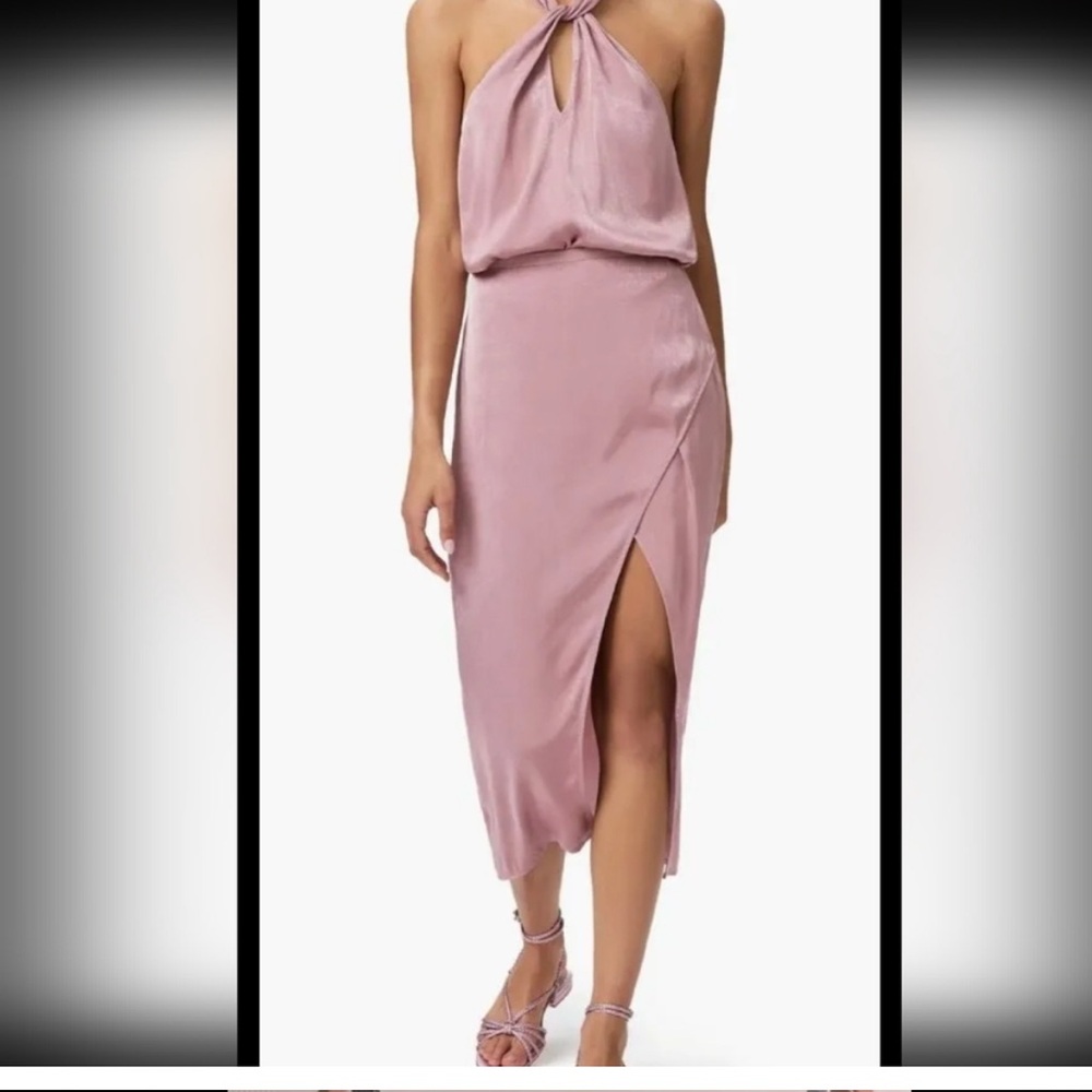 PAIGE Mauve Mock Wrap Skirt NWOT Size XS